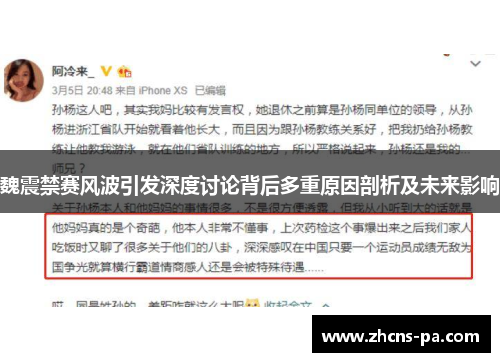 魏震禁赛风波引发深度讨论背后多重原因剖析及未来影响